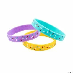 Top 10 🥰 Donut Sprinkles Rubber Bracelets - 12 Pc. 🔔
