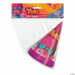 Brand new ⌛ DreamWorks Trolls World Tour Cone Party Hats- 8 Pc. ⌛ -Deals Supplies Store dreamworks trolls world tour cone party hats 8 pc 13963545 a01