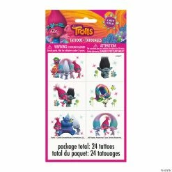 Cheap ✨ DreamWorks Trolls World Tour Temporary Tattoo Sheets - 4 Pc. 🔔