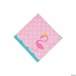 Outlet 🌟 Flamingo Beverage Napkins - 16 Pc. 🎁