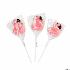 Coupon ⌛ Flamingo Swirl Lollipops - 12 Pc. 🤩