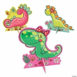 Top 10 ✨ Girl Dinosaur Centerpieces - 3 Pc. 😍
