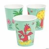 New 😀 Girl Dinosaur Prehistoric Bird Paper Cups - 8 Pc. 😀