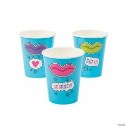 Cheap ⌛ Girl Squad Aqua Blue Party Paper Cups - 8 Ct. 👏