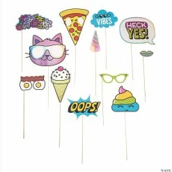 Best Pirce ๐ Girl Squad Photo Stick Props - 12 Pc. ๐