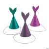 Deals 👍 Glitter Mermaid Cone Party Hats - 12 Pc. 🌟 -Deals Supplies Store glitter mermaid cone party hats 12 pc 13819266