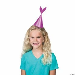 Deals 👍 Glitter Mermaid Cone Party Hats - 12 Pc. 🌟 -Deals Supplies Store glitter mermaid cone party hats 12 pc 13819266 a01