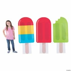 Wholesale 👏 Ice Pop Party Cardboard Stand-Ups - 3 Pc. 🤩