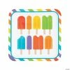 Flash Sale 🧨 Ice Pop Party Square Paper Dinner Plates - 8 Ct. 😀 -Deals Supplies Store ice pop party square paper dinner plates 8 ct 13830465