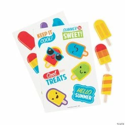Flash Sale ❤️ Ice Pop Party Sticker Sheets - 12 Pc. 🎁