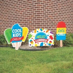 Buy ❤️ Ice Pop Party Yard Signs - 3 Pc. 🔥