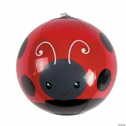 Best Sale 🌟 Inflatable 5" Ladybug Mini Beach Balls - 12 Pc. 😍