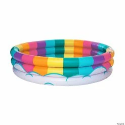Deals Supplies Store 16 Outlet 💯 Inflatable BigMouth® Rainbow Kiddie Pool 👏