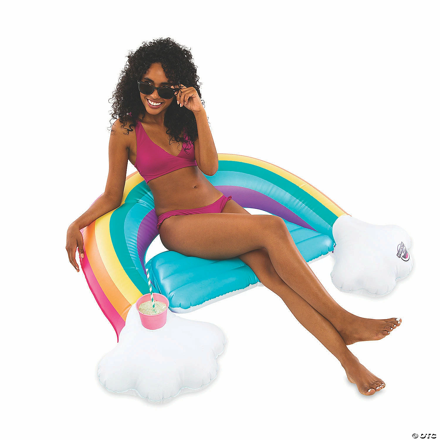 Budget 👍 Inflatable BigMouth® Rainbow Sling Seat Pool Float 👍 4 Budget 👍 Inflatable BigMouth® Rainbow Sling Seat Pool Float 👍 - Image 2
