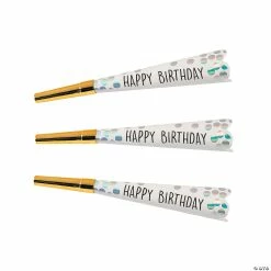 Hot Sale π Iridescent Happy π₯³ Birthday Party Horns - 12 Pc. π