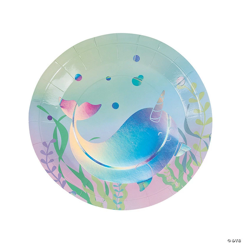 Promo β¨ Iridescent Narwhal Party Paper Dinner Plates - 8 Ct. π 3 Promo β¨ Iridescent Narwhal Party Paper Dinner Plates - 8 Ct. π
