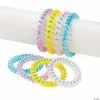 Best reviews of ⌛ Iridescent Phone Cord Spiral Bracelet Assortment - 12 Pc. 🔥