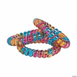 Coupon ⭐ Iridescent Phone Cord Spiral Bracelets - 12 Pc. ✨