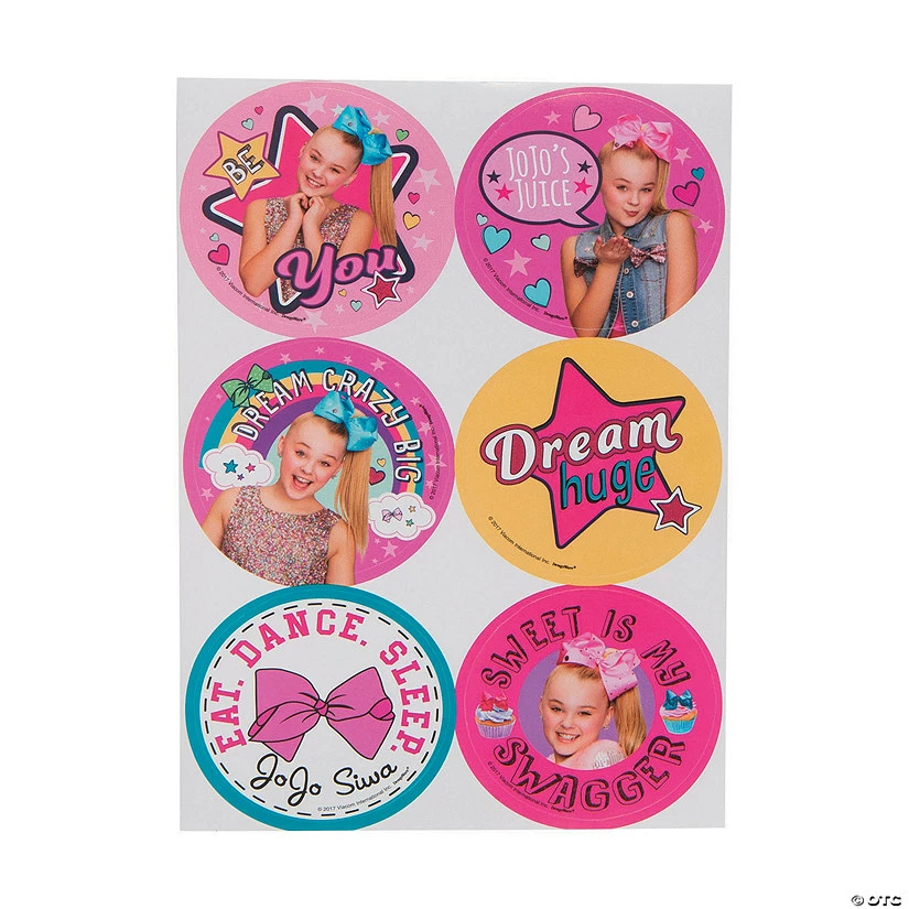 Buy โ JoJo Siwa Stickers - 4 Pc. ๐ 3 Buy โ JoJo Siwa Stickers - 4 Pc. ๐