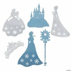 Best deal 𧨠Jumbo Winter Princess Glitter Cutouts - 6 Pc. β€οΈ