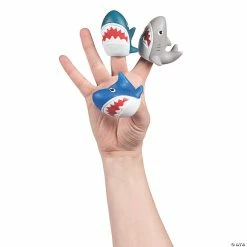 Discount ❤️ Large Shark Finger Puppets - 12 Pc. 🎉