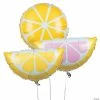 Budget 🎁 Lemonade Party 11 1/2" - 20 1/4" Mylar Balloons - 3 Pc. 😀