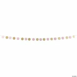 Budget β€οΈ Light Pink & Gold Glitter Circle Garland π€© 5 Budget β€οΈ Light Pink & Gold Glitter Circle Garland π€© -Deals Supplies Store light pink and gold glitter circle garland13721986 a01