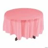 Outlet 🎁 Round Plastic Tablecloth ⌛ -Deals Supplies Store light pink round plastic tablecloth70 1711