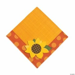 Wholesale 👍 Lil’ Pumpkin Party with Sunflower Luncheon Napkins - 16 Pc. 👏