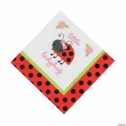 Best Sale 😀 Little Ladybug Luncheon Napkins - 16 Pc. 💯