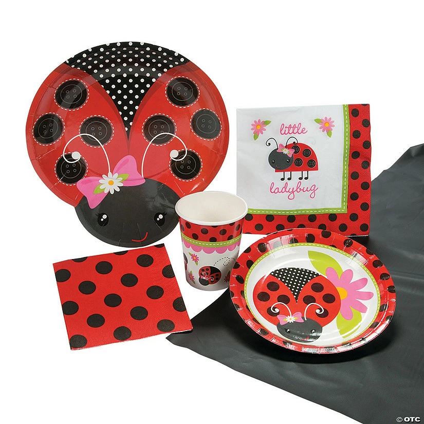 Budget π Little Ladybug Tableware Kit for 8 Guests π 3 Budget π Little Ladybug Tableware Kit for 8 Guests π