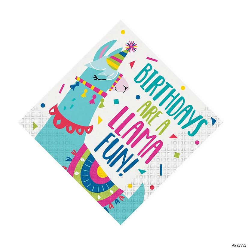 Discount π Llama π₯³ Birthday Luncheon Napkins - 16 Pc. π₯° 3 Discount π Llama π₯³ Birthday Luncheon Napkins - 16 Pc. π₯°