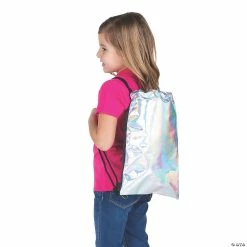 Discount 🤩 Medium Iridescent Drawstring Bag 🎉 -Deals Supplies Store medium iridescent drawstring bag13902829 a01