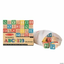 Best Sale ⌛ Melissa & Doug® ABC & Number Building Blocks Set - 51 Pc. 🧨