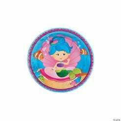 Best Pirce 🤩 Mermaid Party Paper Dessert Plates - 8 Ct. 👏
