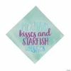 Cheap 💯 Mermaid Sparkle Kisses Iridescent Luncheon Napkins - 16 Pc. 😉