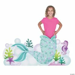 Hot Sale 👏 Mermaid Sparkle Tail Photo Booth Life-Size Cardboard Stand-Up 🤩