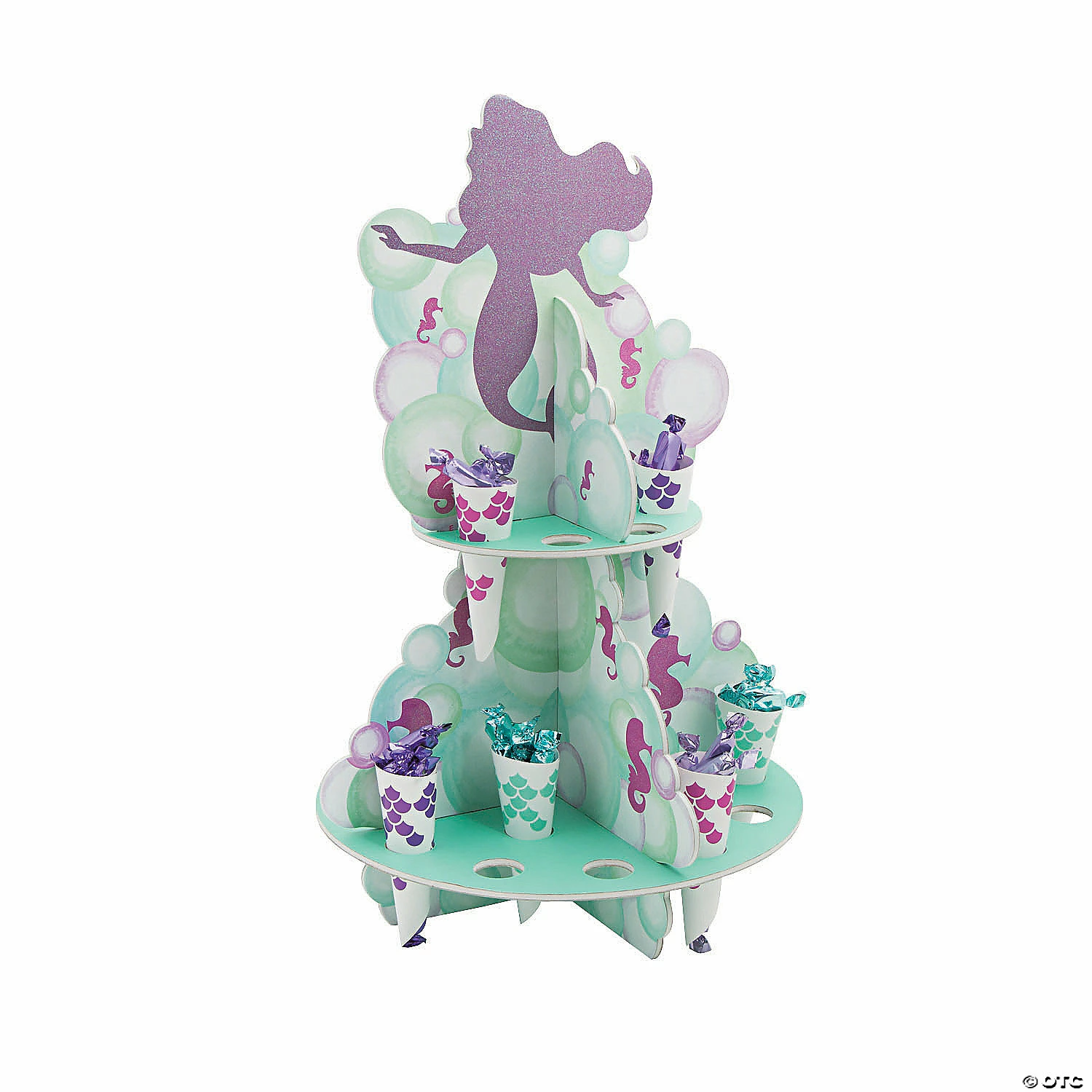 Discount π Mermaid Sparkle Treat Stand with Cones - 25 Pc. 𧨠3 Discount π Mermaid Sparkle Treat Stand with Cones - 25 Pc. π§¨