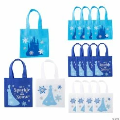 Deals π Mini Winter Princess Tote Bags - 12 Pc. π₯
