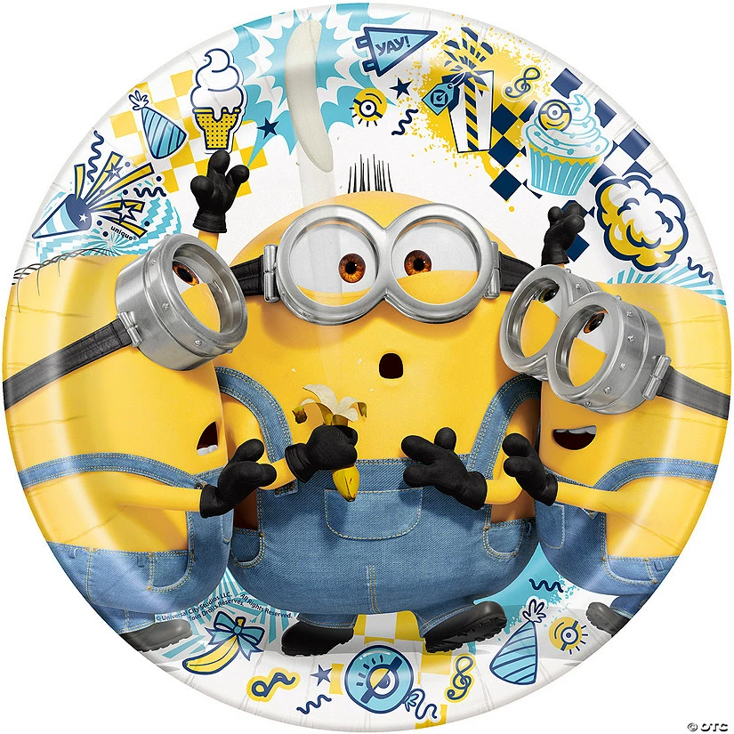 Outlet ✨ Minions™ Paper Dinner Plates - 8 Ct. 🛒 3 Outlet ✨ Minions™ Paper Dinner Plates - 8 Ct. 🛒