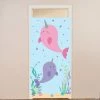 Coupon 🔔 Narwhal Party Door Cover ✨ -Deals Supplies Store narwhal party door cover13845590