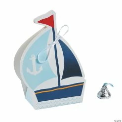 Cheap 🔔 Nautical Favor Boxes - 12 Pc. 🔔