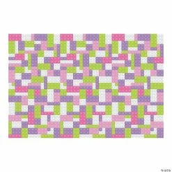 Deals Supplies Store 35 Flash Sale 🛒 Pastel Color Brick Party Backdrop - 3 Pc. 🛒