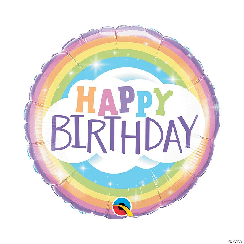 Wholesale β¨ Pastel Happy π₯³ Birthday Rainbow 18" Mylar Balloon π― 3 Wholesale β¨ Pastel Happy π₯³ Birthday Rainbow 18" Mylar Balloon π―