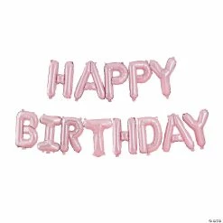 Best reviews of 🎁 Pastel Pink Happy 🥳 Birthday 13" Mylar Balloon Banner 😍