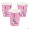 Flash Sale 🔥 Perfectly Paris Eiffel Tower Pink Paper Cups - 8 Pc. 🛒