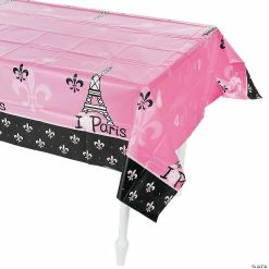 Hot Sale ⌛ Perfectly Paris Plastic Tablecloth 😀
