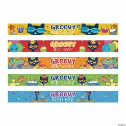 Best Sale ❤️ Pete the Cat™ 🥳 Birthday Slap Bracelets - 10 Pc. ❤️