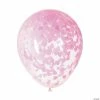 Cheap 🤩 Pink Confetti 16" Latex Balloons - 5 Pc. 🧨