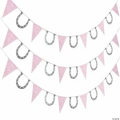 Best Sale 😍 Pink Cowgirl Paper Pennant Banner 🔥